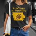 Punting Is Winning Iowa I Cheer For The Punter T-shirt Gifts for Her