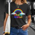 Rainbow Death Metal Logo Tshirt Unisex T-Shirt Gifts for Her