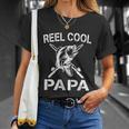 Reel Cool Papa Fishing Dad Fathers Day Fisherman Fish T-shirt Gifts for Her