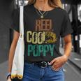 Reel Cool Poppy Vintage Fishing Unisex T-Shirt Gifts for Her