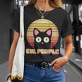 Retro Ew People Funny Cat Unisex T-Shirt Gifts for Her