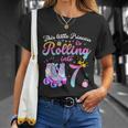 Roller Skate 7Th Birthday Shirt 7 Year Old Girl Party Outfit Unisex T-Shirt Gifts for Her