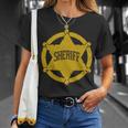 Sheriff Badge Tshirt Unisex T-Shirt Gifts for Her