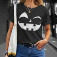 Silly Jack O Lantern Face Tshirt Unisex T-Shirt Gifts for Her