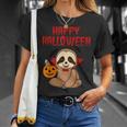Sloth Halloween Vampire Trick Or Treat Kids Parents Unisex T-Shirt Gifts for Her