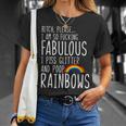 So Fabulous I Piss Glitter And Poop Rainbows Unisex T-Shirt Gifts for Her