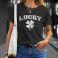 St Patricks Day Lucky St Patricks Day T-shirt Gifts for Her