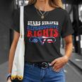 Stars Stripes Reproductive Rights American Flag V3 Unisex T-Shirt Gifts for Her