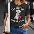 Stealing Hearts Blasting Farts Bichons Frise Valentines Day Unisex T-Shirt Gifts for Her