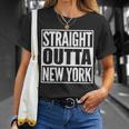 Straight Outta New York Unisex T-Shirt Gifts for Her