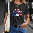 Sunflower American Flag 4Th Of July Independence Day Patriotic V2 Unisex T-Shirt Gifts for Her