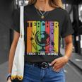 Teach Love Inspire Proud Teacher Graphic Plus Size Shirt For Teacher Female Male Unisex T-Shirt Gifts for Her