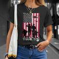 Thank You Memorial Day Soldiers Usa Flag Unisex T-Shirt Gifts for Her