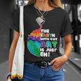 The Earth Without Art Is Just Eh Color Planet Funny Teacher Unisex T-Shirt Gifts for Her