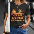 This Girl Loves Halloween Funny Hallloween Quote Unisex T-Shirt Gifts for Her