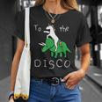 To The Disco Magical Unicorn Dinosaur Retro 80S Party Unisex T-Shirt Gifts for Her