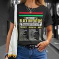 History Of Black Inventors Black History Month T-shirt Gifts for Her