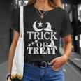 Trick Or Treat Funny Halloween Quote Unisex T-Shirt Gifts for Her