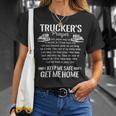Trucker Trucker Prayer Keep Me Safe Get Me Home Truck DriverShirt Unisex T-Shirt Gifts for Her