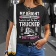 Trucker Trucker Wife Trucker Girlfriend Unisex T-Shirt Gifts for Her