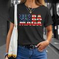 Ultra Maga Usa American Flag Unisex T-Shirt Gifts for Her