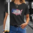 United States Of America 4Th Of July American Flag Unisex T-Shirt Gifts for Her