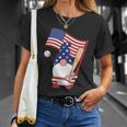Usa Flag Gnome Graphic 4Th Of July Plus Size Shirt Unisex T-Shirt Gifts for Her