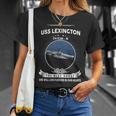Uss Lexington Cv 16 Front Style Unisex T-Shirt Gifts for Her