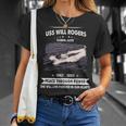 Uss Will Rogers Ssbn Unisex T-Shirt Gifts for Her