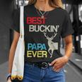 Vintage Best Buckin Papa Hunting Tshirt Unisex T-Shirt Gifts for Her