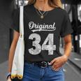 Vintage Of It´S My 34Th Birthday Unisex T-Shirt Gifts for Her