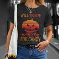 Will Trade Sister For Candy Halloween Quote Unisex T-Shirt Gifts for Her