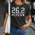 Womens 262 Running Design Marathon Crew Gift Unisex T-Shirt Gifts for Her