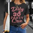 Womens Dirty 30 Crew 30Th Birthday Party Crew Dirty 30 Men Women T-shirt Graphic Print Casual Unisex Tee Gifts for Her