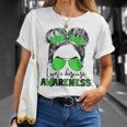 Lyme Disease Awareness Messy Hair Bun For Girl  Unisex T-Shirt