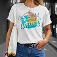 Ocean Wave Sunset  Happiness Comes In Waves Summer Gift Unisex T-Shirt