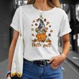 Gnomes Hello Fall Things Best Gift Men Women T-shirt Graphic Print Casual Unisex Tee