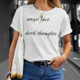 Angel Face Devil Thoughts V2 Unisex T-Shirt Gifts for Her