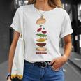 Bob&8217S Burgers Elements Of A Burger Unisex T-Shirt Gifts for Her