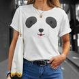 Cute Bear Panda Face Diy Easy Halloween Party Easy Costume Unisex T-Shirt Gifts for Her