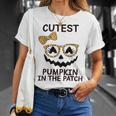 Halloween Cutest Pumpkin In The Patch Girl Halloween Pumpkin Unisex T-Shirt Gifts for Her