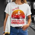 Halloween This Witch Can Be Bribed With Chocolate Retro Unisex T-Shirt Gifts for Her