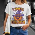 I Smell Children Funny Dad Mom Teacher Halloween Costume V3 Unisex T-Shirt Gifts for Her