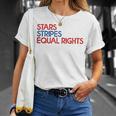 Messy Bun American Flag Pro Choice Star Stripes Equal Right V3 Unisex T-Shirt Gifts for Her