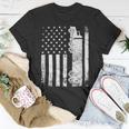 Trucker Trucker American Flag Usa Patriotic Truck Driver Dad Trucker Unisex T-Shirt
