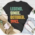 29 Years Old Legend Since October 1993 29Th Birthday V2 T-shirt Personalized Gifts