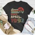 31 Years Old Awesome Since April 1992 31St Birthday Unisex T-Shirt Unique Gifts