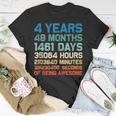 4Th Birthday 4 Years Of Being Awesome Wedding Anniversary V2 Unisex T-Shirt Funny Gifts