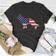 4Th Of July German Shepherd Dog Graphic Patriotic Usa Flag Meaningful Gift Unisex T-Shirt Unique Gifts