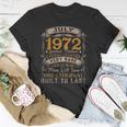 50 Years Old Vintage July 1972 Limited Edition 50Th Birthday Unisex T-Shirt Unique Gifts
